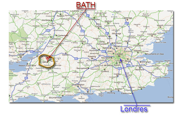 Mapa de Bath