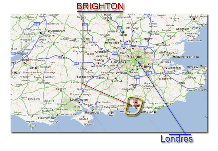 mapa de Brighton