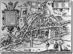 Antigua mapa de Cambridge