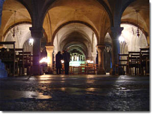 Crypta en la catedral de Canterbury