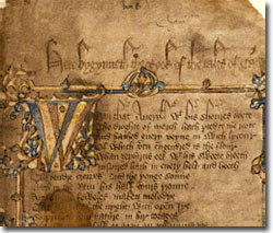 Manuscrito de los cuentos de Canterbury