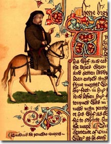 Imagen de antiguo manuscrito de Canterbury
