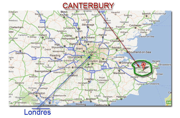 Localizacion de Canterbury