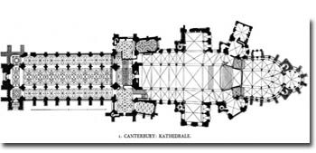 Plano de la Catedral de Canterbury