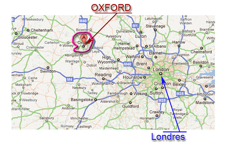 Localizacion de Oxford
