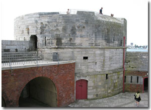 Fortificacion en puerto de Potsmouth