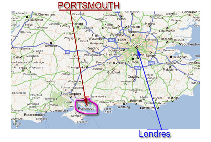Localizacion de Portsmouth