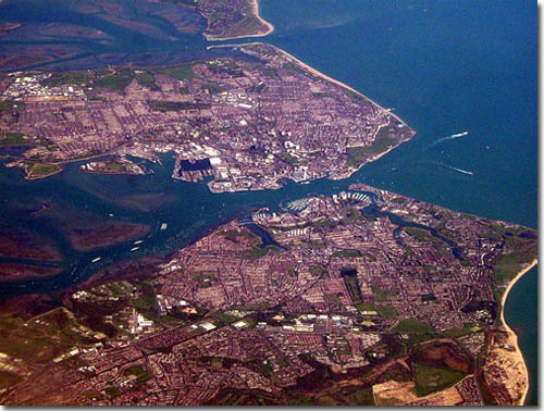 Vista aerea de Potsmouth