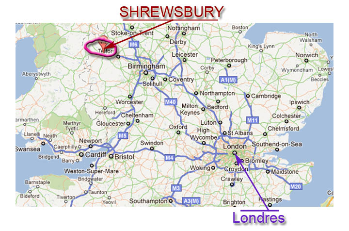 localizacion de Shrewsbury