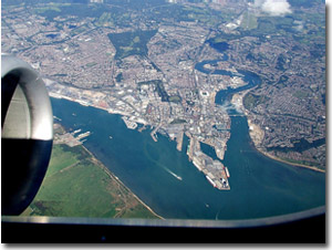 Vista aerea de Southampton