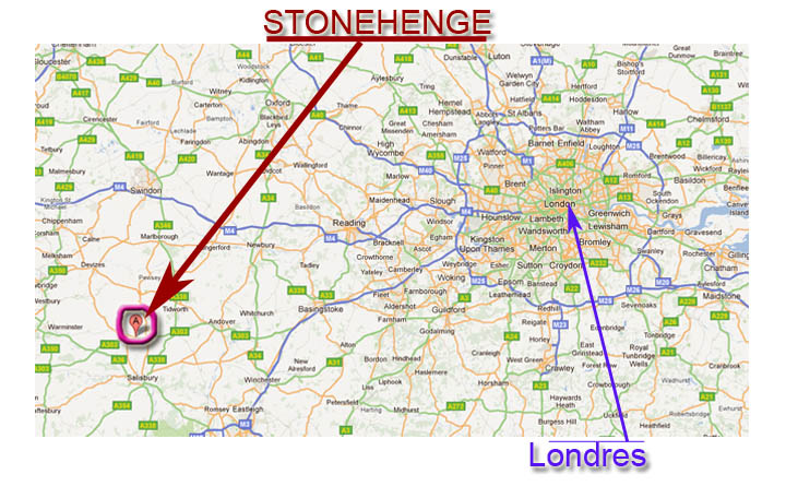 Localizacion de Stonehenge