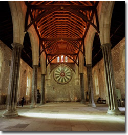 Interior del castillo de Winchester