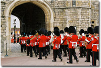 soldados en el castillo de Windsor