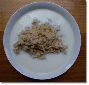 Porridge con leche