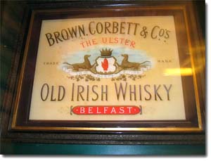 cartel de Whisky irlandes