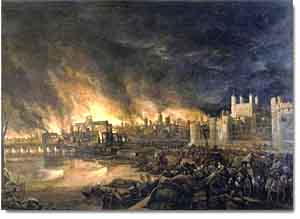 Pintura de Londres en llamas