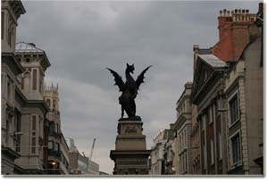 Dragones guardianes en La City de Londres