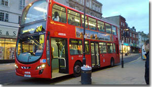 Tipico autobus rojo de Londres