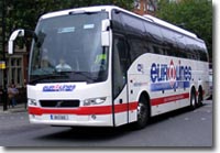 Autobus de la empresa Eurolines en Londres