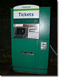 Maquita de tickets de tramlink en Londres