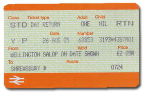 Ticket de tren